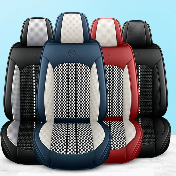 Capa Universal Hermen Completa para Carro em Couro Legítimo com AirBag + BRINDES: Tapetes Automotivos